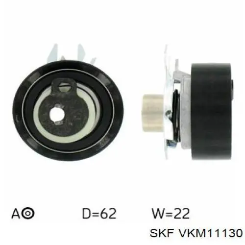 Ролик натяжителя ременя газорозподілу SKF VKM11130 ціна, від 46.69 USD