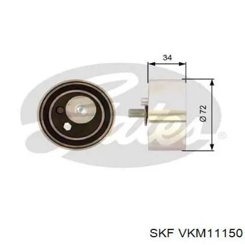 Ролик натягувача ременя ГРМ VKM11150 SKF