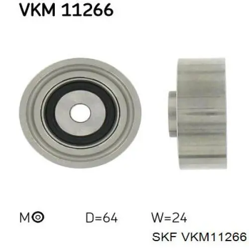 Купити VKM11266 SKF Ролик натягувача ременя ПНВТ