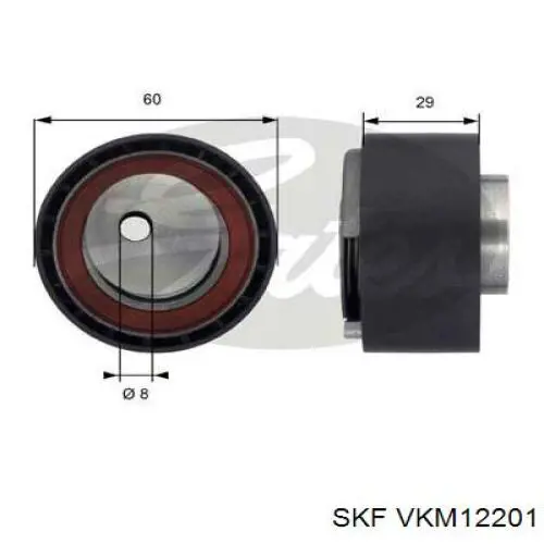 VKM12201 SKF ролик натягувача ременя грм