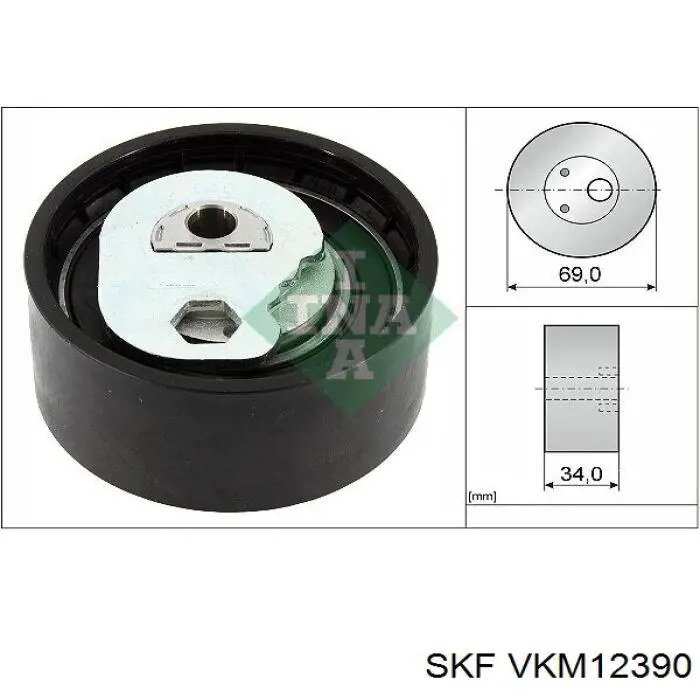 VKM12390 SKF натягувач ременя грм