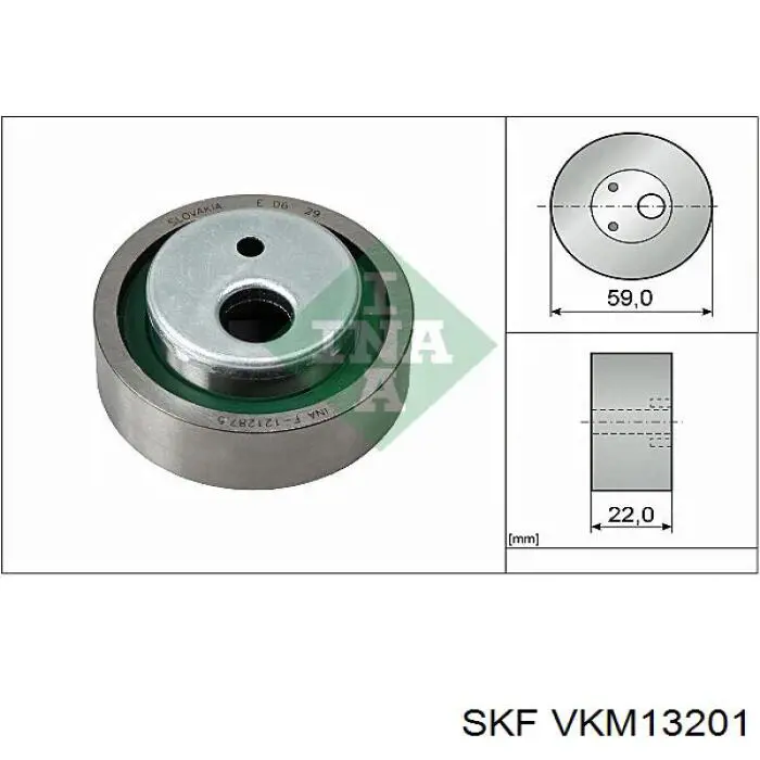 VKM13201 SKF ролик натягувача ременя грм