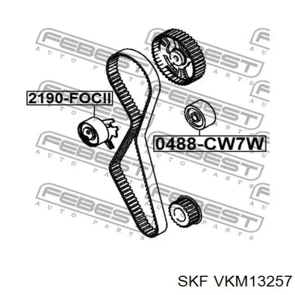 Купити VKM13257 SKF Натяжний ролик