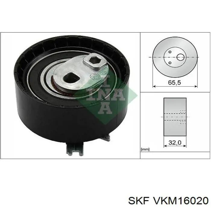 VKM16020 SKF ролик натягувача ременя грм