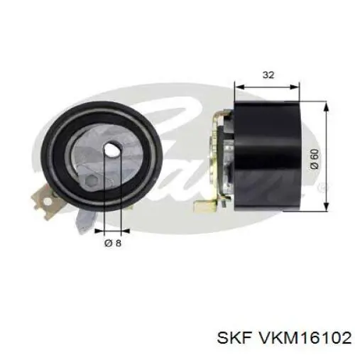 Купити VKM16102 SKF Натяжний ролик