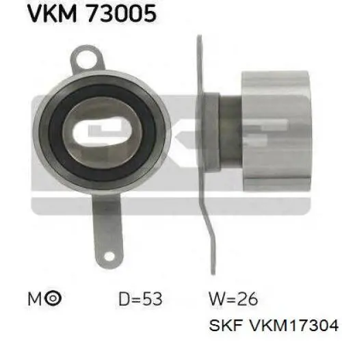 Ролик натягувача ременя ТНВД VKM17304 SKF
