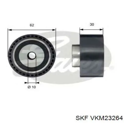 Ролик приводного ременя, паразитний VKM23264 SKF
