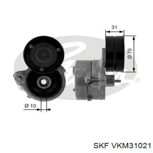 VKM31021 SKF натягувач приводного ременя