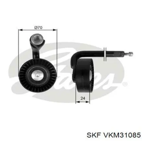 VKM31085 SKF ролик натягувача приводного ременя