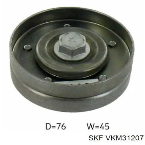 VKM31207 SKF ролик приводного ременя, паразитний