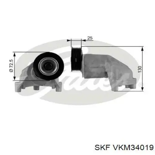 VKM34019 SKF натягувач ременя грм