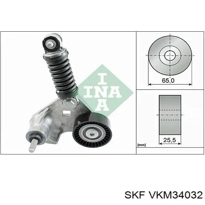 Купити VKM34032 SKF Натягувач приводного ременя