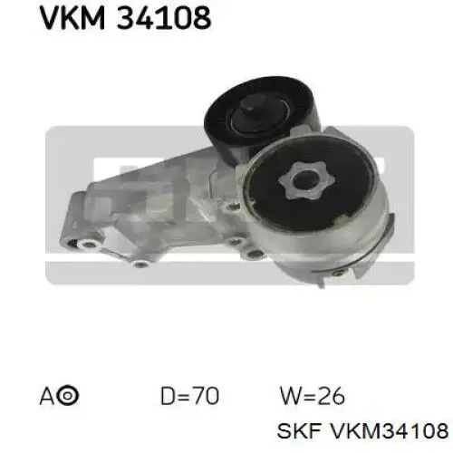 Купити VKM34108 SKF Натягувач приводного ременя