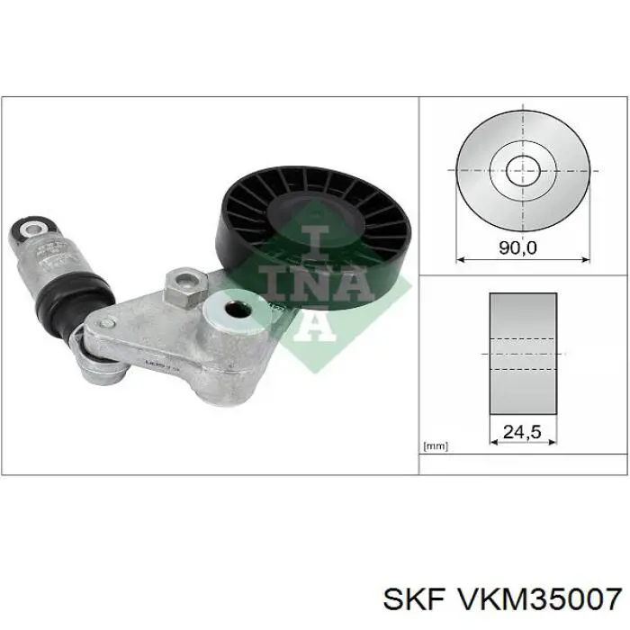 VKM35007 SKF натягувач приводного ременя