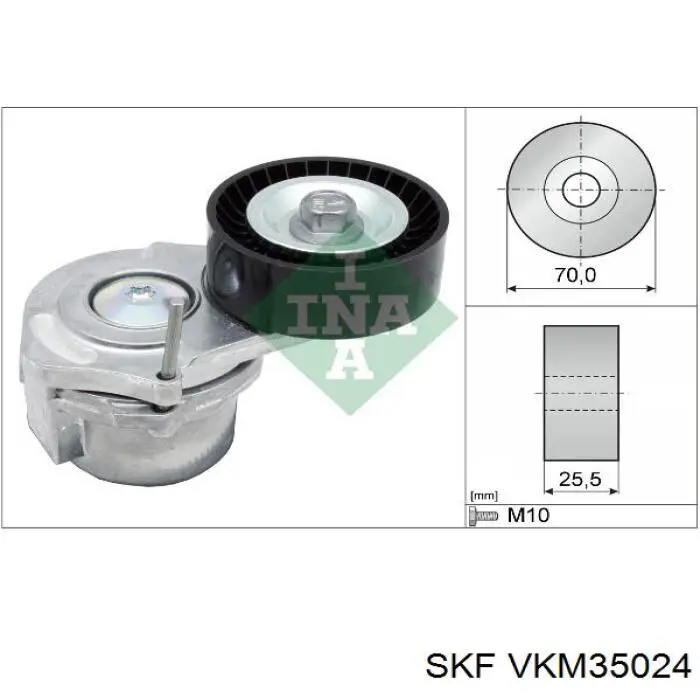 VKM35024 SKF натягувач приводного ременя