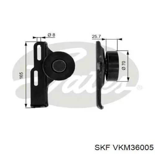 VKM36005 SKF ролик натягувача приводного ременя