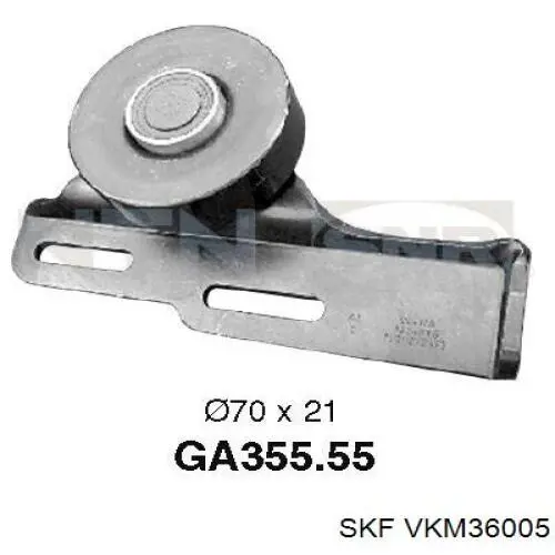 Натяжний ролик VKM36005 SKF