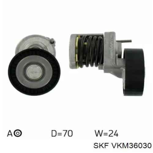Натягувач приводного ременя SKF VKM36030 ціна, від 40.14 USD