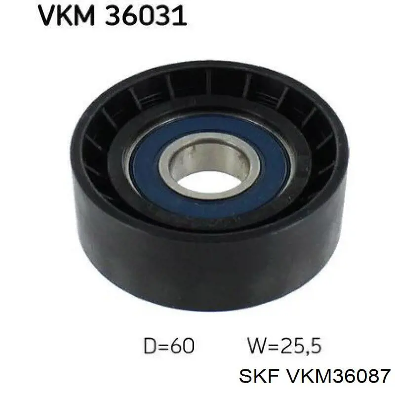 VKM36087 SKF Ролик приводного ременя, паразитний
