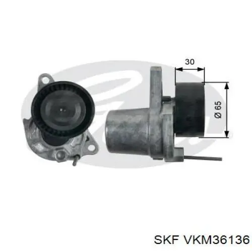 Купити VKM36136 SKF Натягувач приводного ременя
