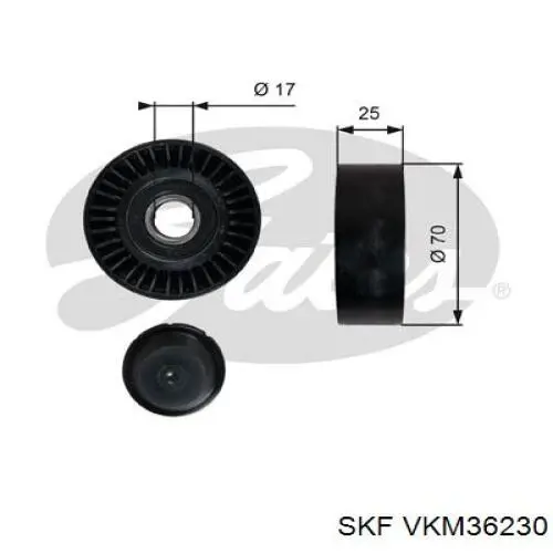 VKM36230 SKF ролик натягувача приводного ременя