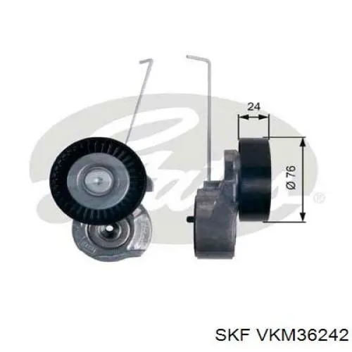 VKM36242 SKF ролик натягувача приводного ременя
