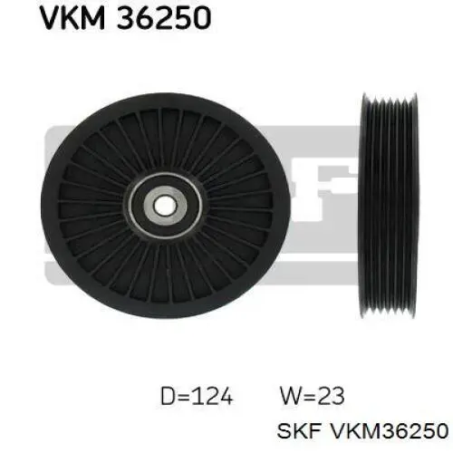 VKM36250 SKF ролик приводного ременя, паразитний