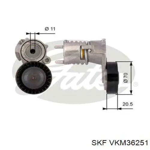 Купити VKM36251 SKF Натягувач приводного ременя