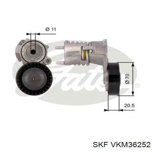 Купити VKM36252 SKF Натягувач приводного ременя