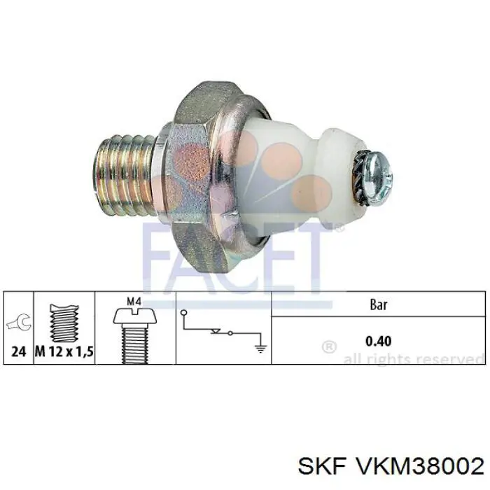VKM38002 SKF Ролик натяжителя ременя агрегатів