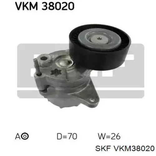 VKM38020 SKF натягувач приводного ременя