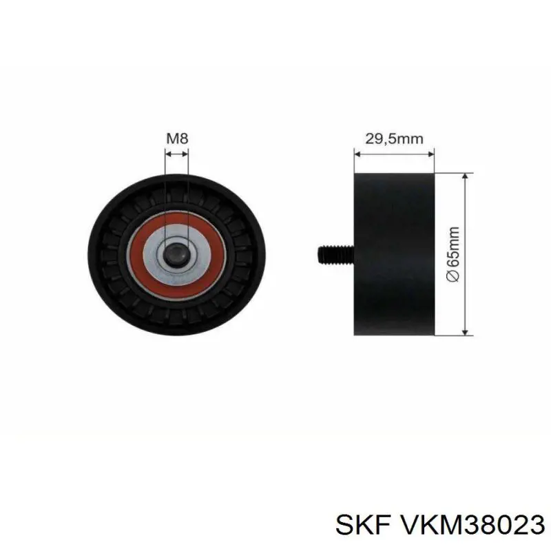 VKM38023 SKF Натяжна планка поліклинового ременя