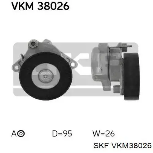 VKM38026 SKF натягувач приводного ременя