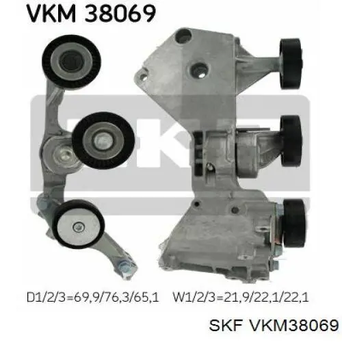VKM38069 SKF натягувач приводного ременя