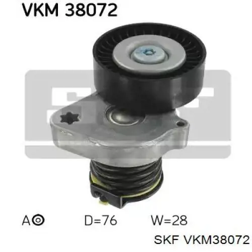 Купити VKM38072 SKF Натягувач приводного ременя