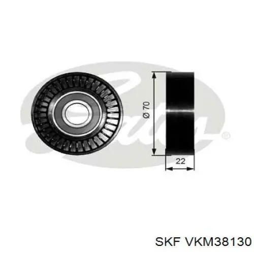 Купити VKM38130 SKF Ролик приводного ременя, паразитний