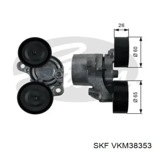 VKM38353 SKF натягувач приводного ременя