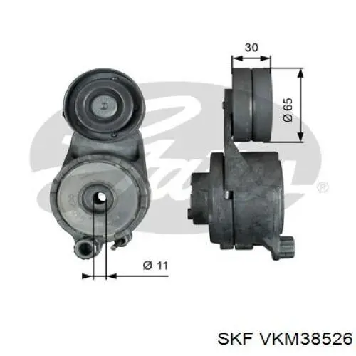 Натягувач приводного ременя SKF VKM38526 ціна, від 67.66 USD