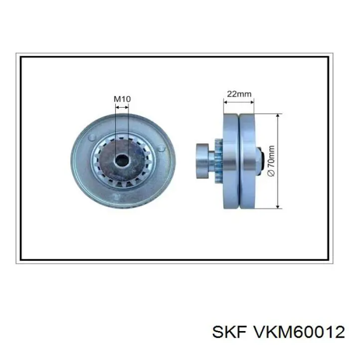 Натяжний ролик VKM60012 SKF