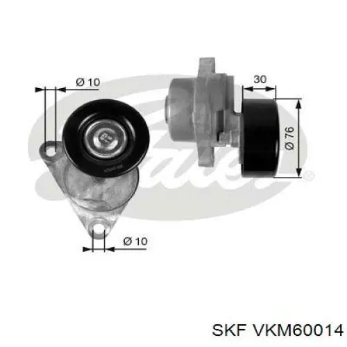 Купити VKM60014 SKF Натягувач приводного ременя