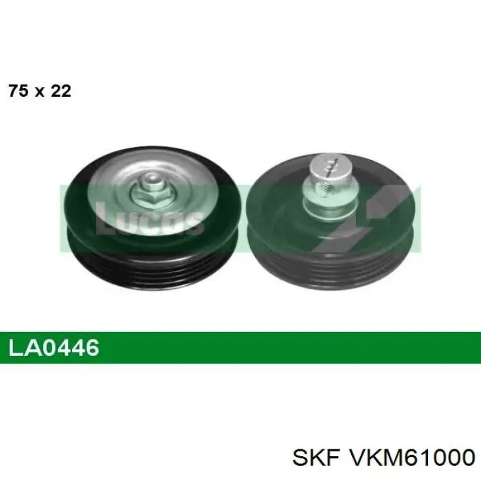 Натяжний ролик VKM61000 SKF