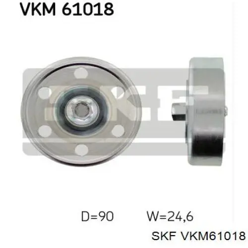 VKM61018 SKF ролик натягувача приводного ременя