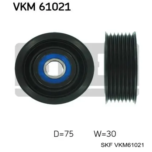 Ролик приводного ременя, паразитний VKM61021 SKF