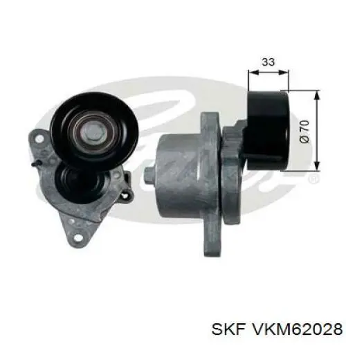 VKM62028 SKF Натяжна планка поліклинового ременя