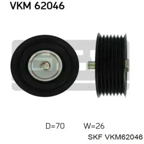 Купити VKM62046 SKF Ролик приводного ременя, паразитний