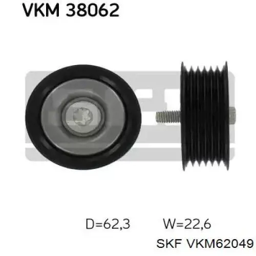 VKM62049 SKF Ролик натяжителя ременя агрегатів