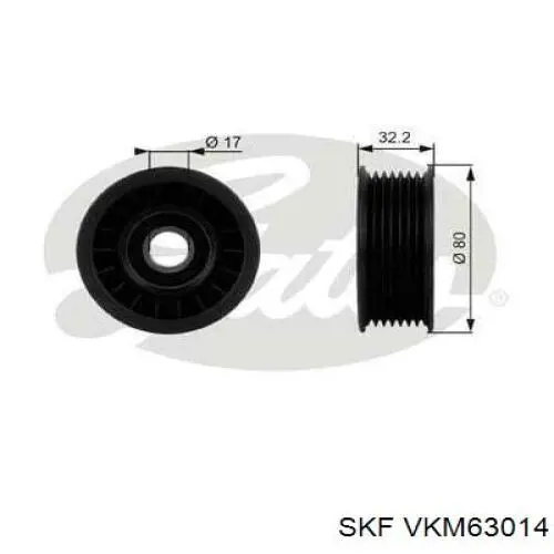 VKM63014 SKF ролик натягувача приводного ременя