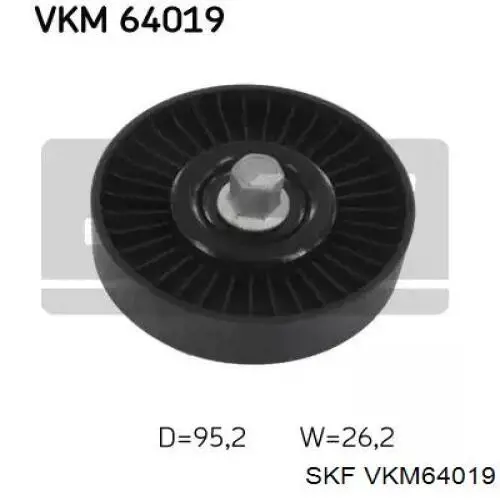 VKM64019 SKF ролик приводного ременя, паразитний