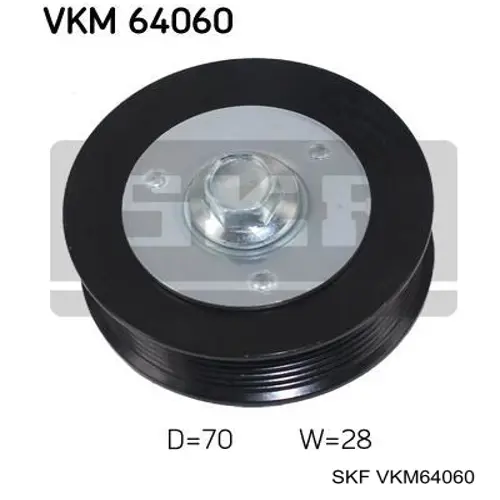 VKM64060 SKF ролик приводного ременя, паразитний