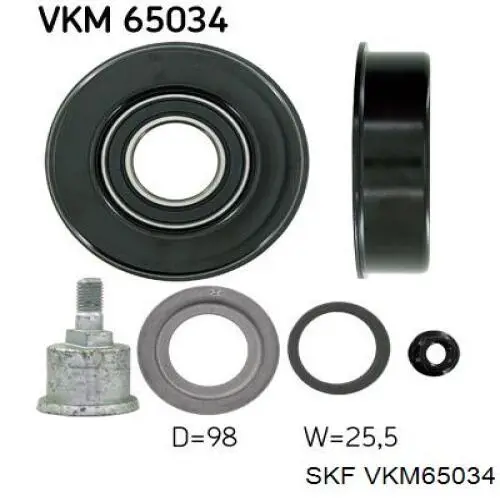 Ролик приводного ременя, паразитний SKF VKM65034 ціна, від 19.99 USD